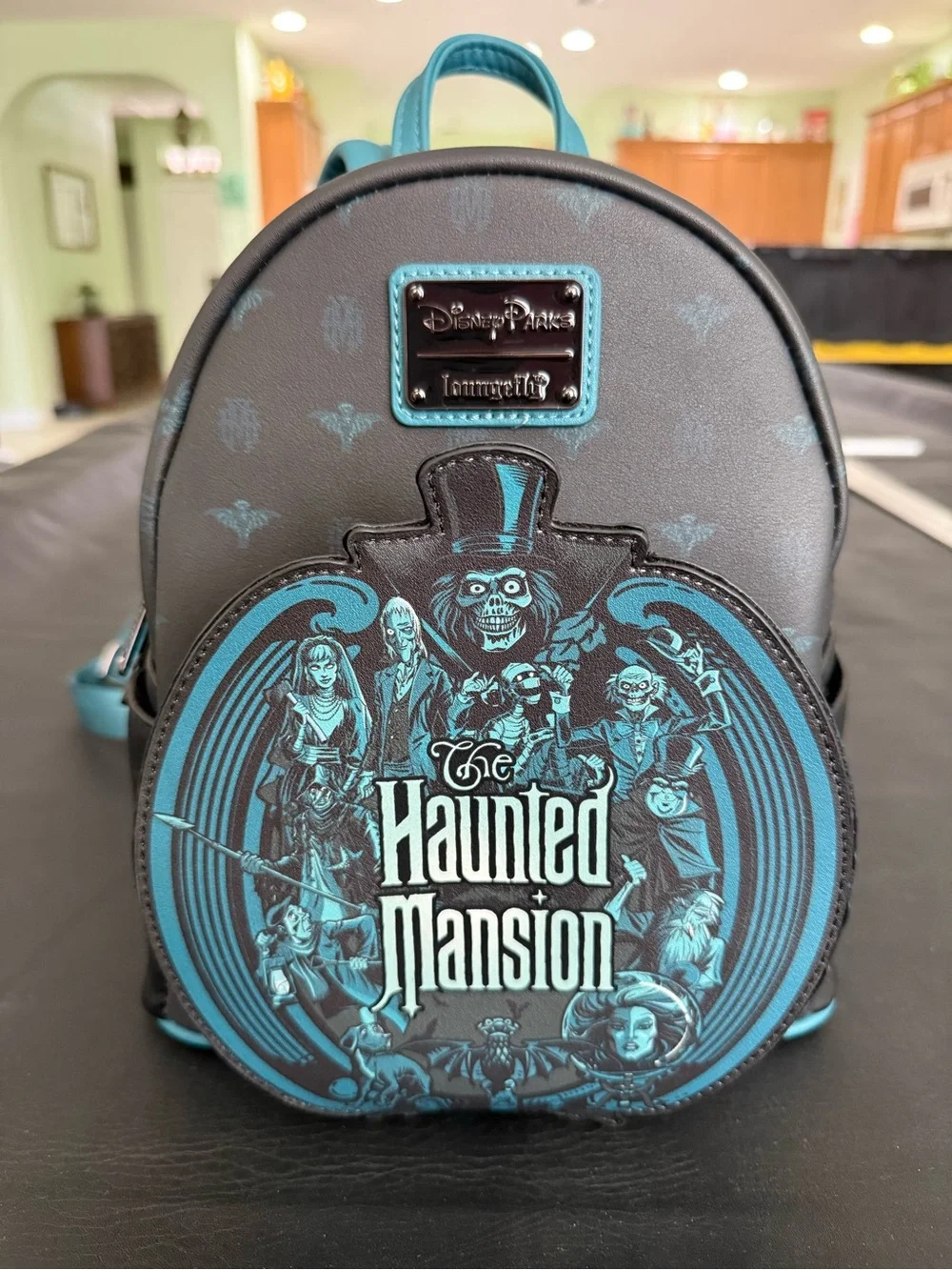 NWOT 2022 Disney Parks Loungefly The Haunted Mansion Backpack - Hatbox Ghost